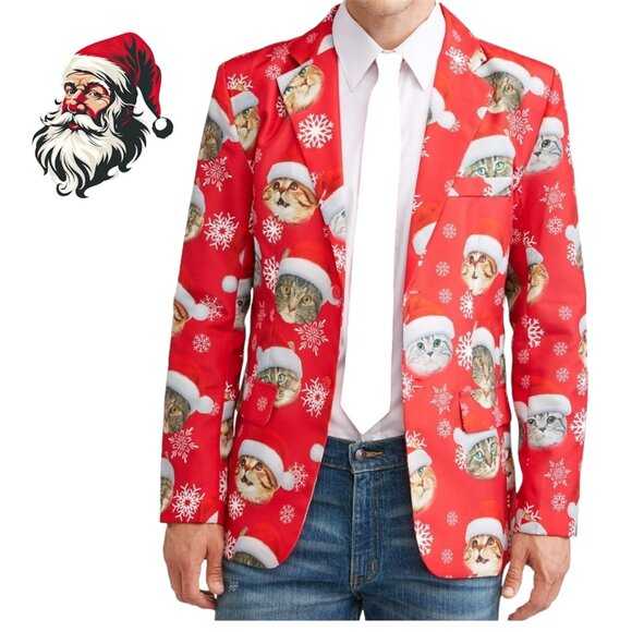 Christmas Dec 25th Jacket Suit Blazer (2XL - Used Once) - Picture 1 of 5